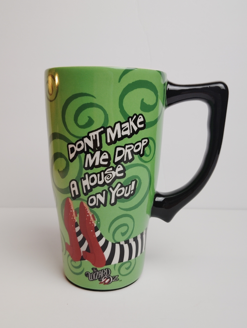 Wizard of Oz ~ Don't Make Me Drop A House on You 18 oz. Ceramic Latte Mug